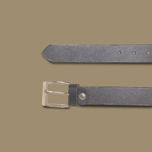 Shan Genuine Leather Black Belt for Men